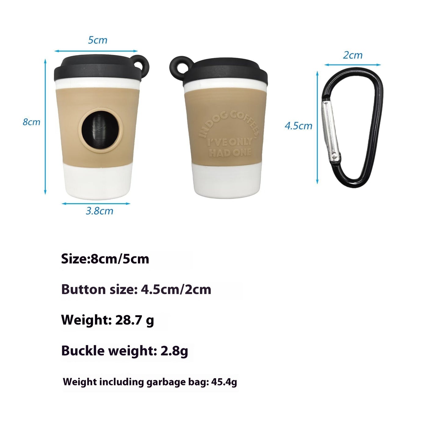 Barkista Cup ~ Dog Waste Bag Holder