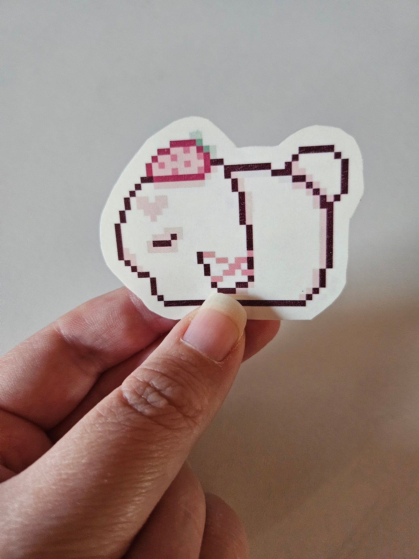 Strawbunny Cake Sticker