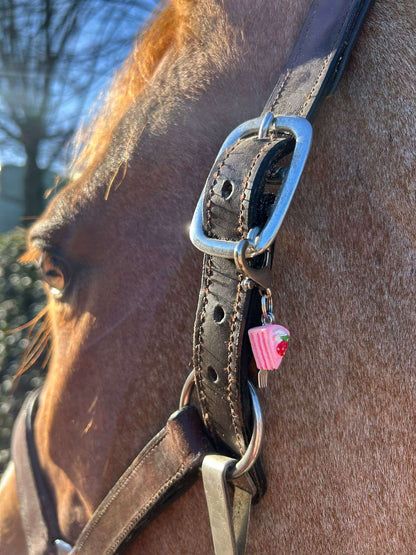 Strawberry Cake Slice Equestrian Charm